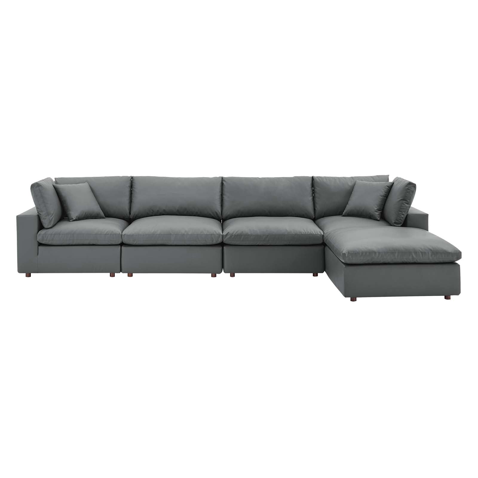 Haven Vegan Leather 5-Piece Sectional Sofa