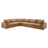 Haven Vegan Leather 6-Piece Sectional Sofa