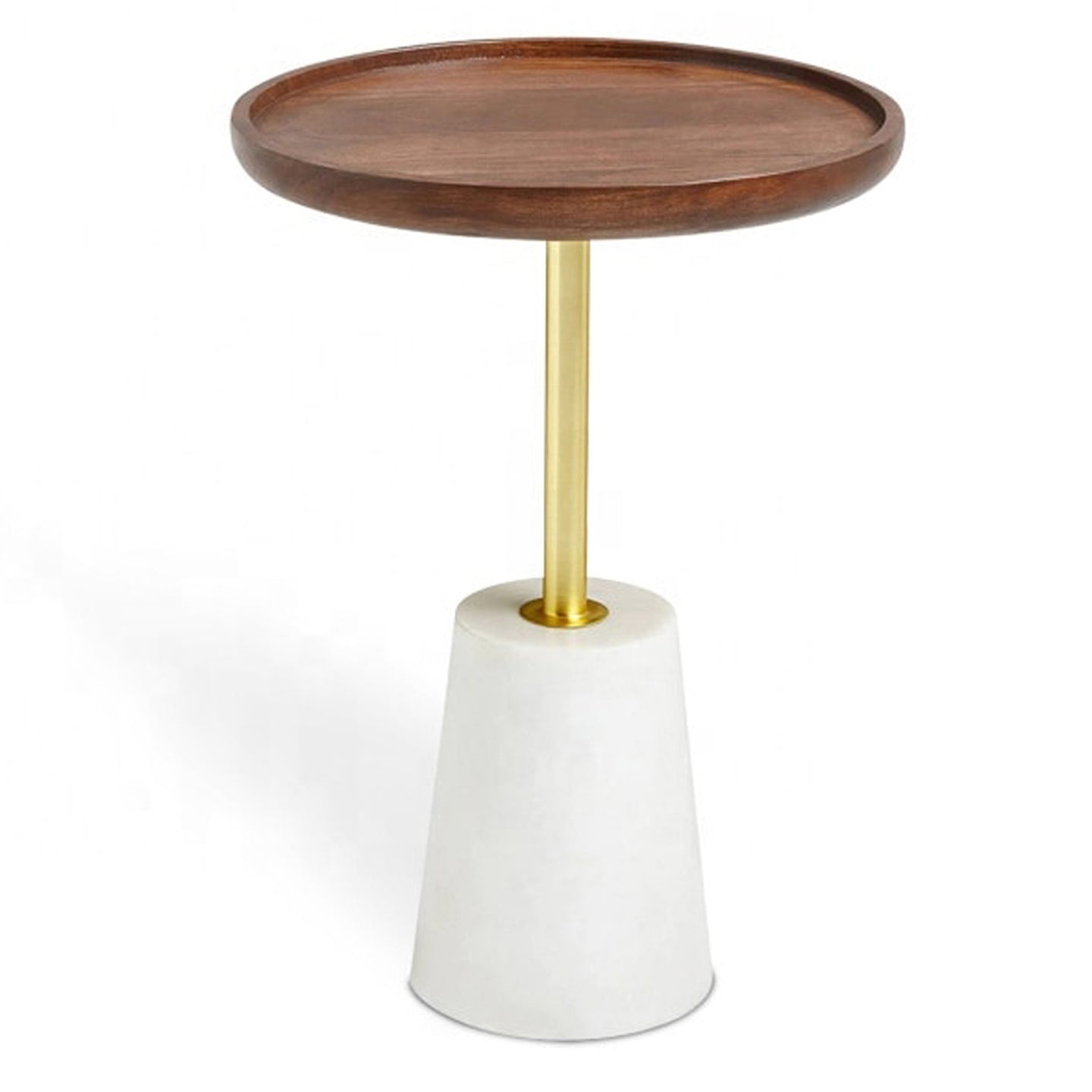 Amo Wood Top Side Table