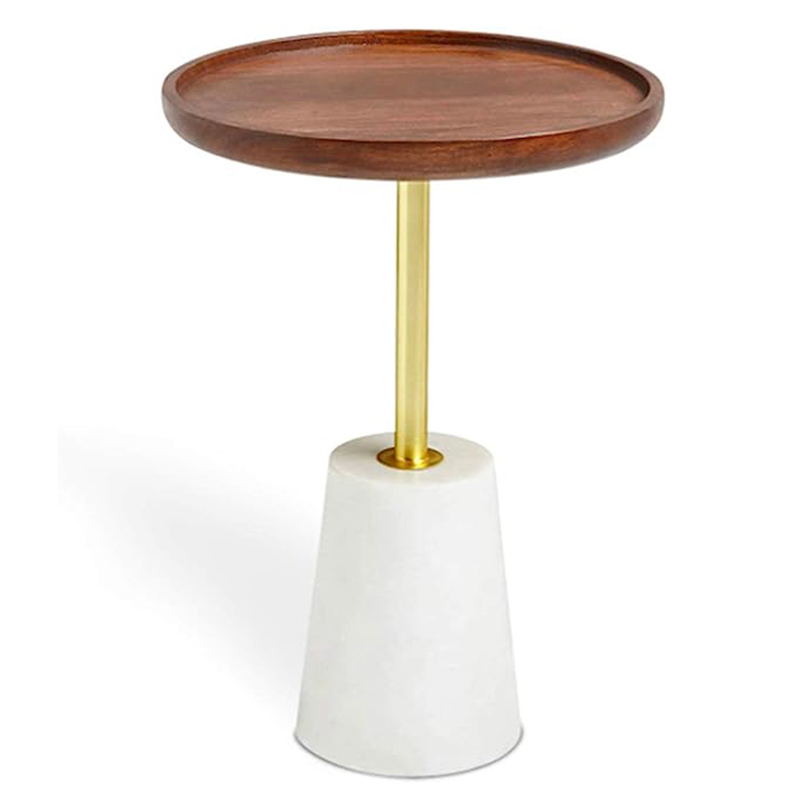 Amo Wood Top Side Table