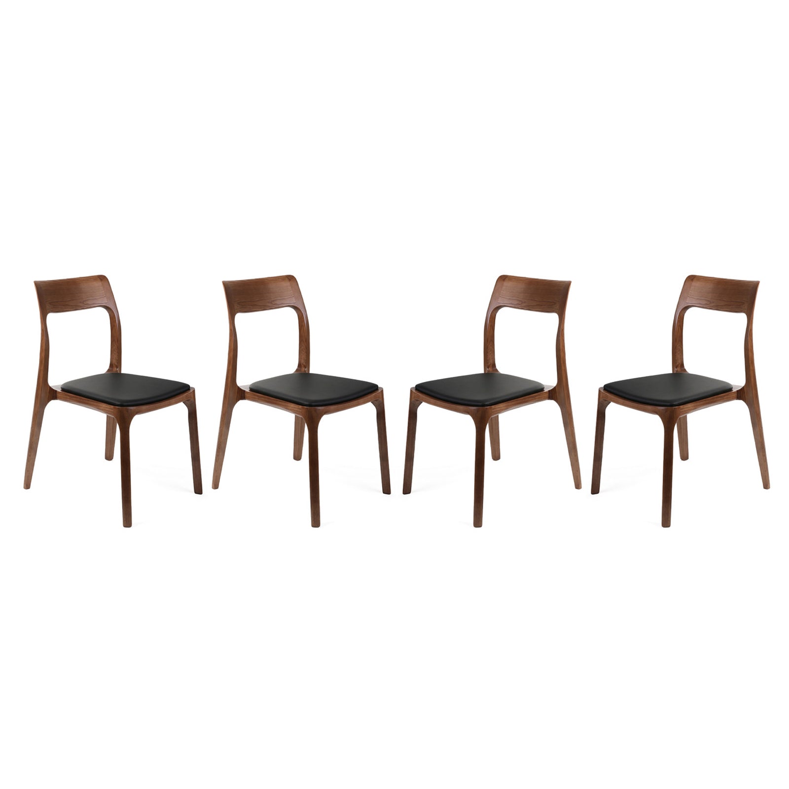 H Dining Chair, Walnut