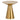 Hourglass Side Table, Gold