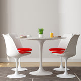 Tulip 40" Marble Dining Table & Chairs Set