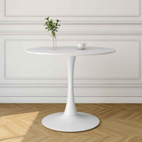 Tulip Wood Top Dining Table, Round