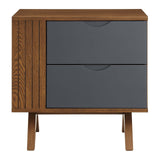 Dylan Nightstand, Walnut Gray