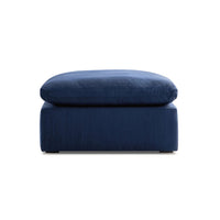 Haven 3 Seater Sectional Sofa With Ottoman, Navy Blue