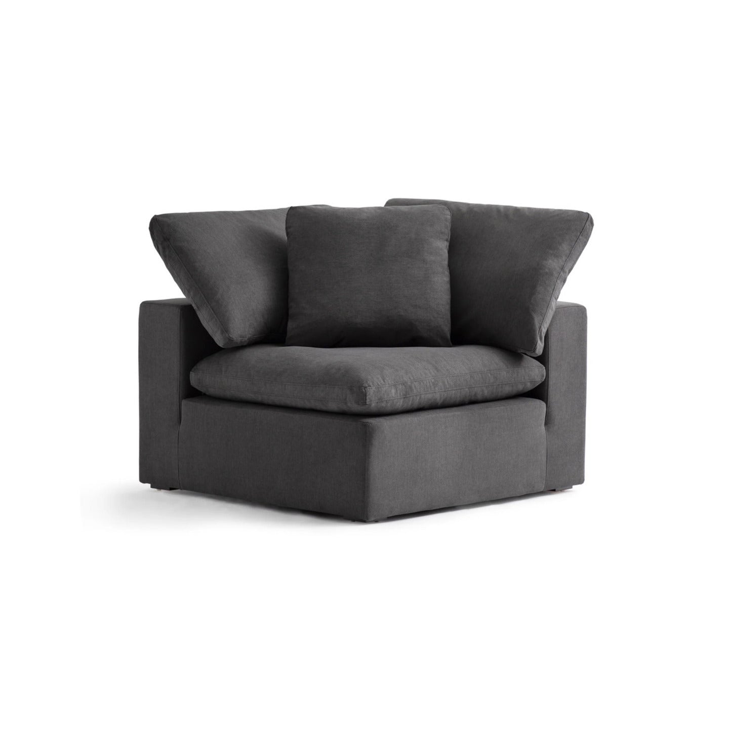 Haven 4 Seater Sectional Sofa With Ottoman, Gray