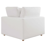 Haven 4 Seater Sectional Sofa With Ottoman, White