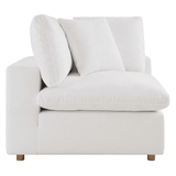 Haven 4 Seater Sectional Sofa With Ottoman, White