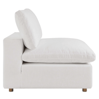 Haven 4 Seater Sectional Sofa With Ottoman, White