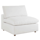 Haven 4 Seater Sectional Sofa With Ottoman, White