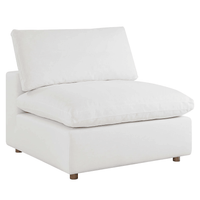 Haven 4 Seater Sectional Sofa With Ottoman, White