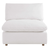 Haven 4 Seater Sectional Sofa With Ottoman, White