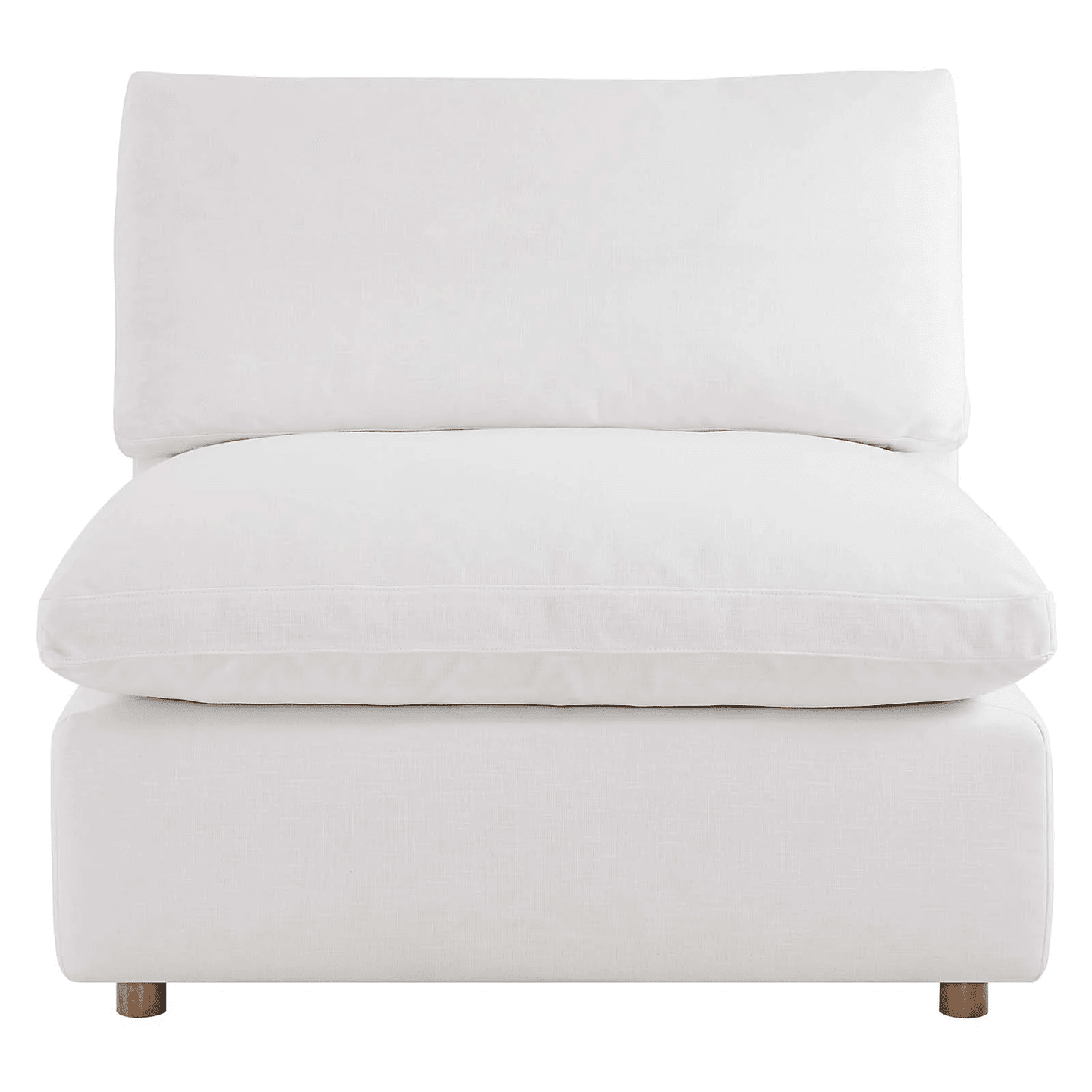 Haven 4 Seater Sectional Sofa With Ottoman, White