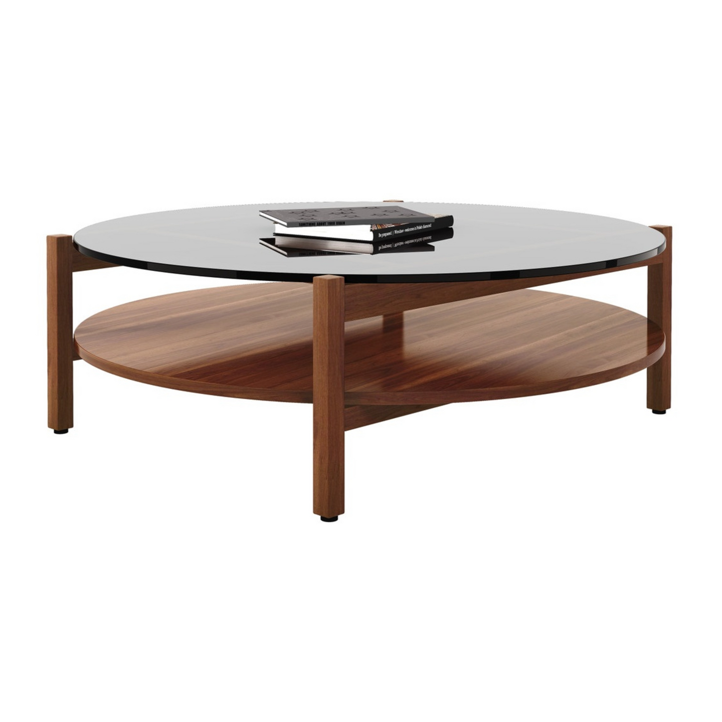 Oslo Coffee Table, 39" Round, Dark Walnut