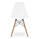 Eiffel Dining Chair, Wood Legs White