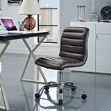 Ripple Armless Mid Back Vinyl Office Chair