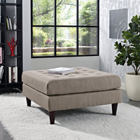 Empress Upholstered Fabric Large Ottoman