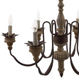 Bountiful Vintage French Pendant Ceiling Light Candelabra Chandelier