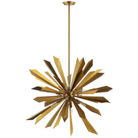 Pervade Starburst Brass Pendant Light Chandelier