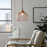 Glimmer Rose Gold Pendant Light