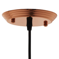 Dimple Bell-Shaped Rose Gold Pendant Light