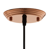 Dimple Bell-Shaped Rose Gold Pendant Light