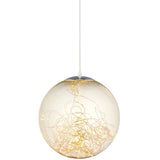 Fairy Amber Glass Globe Ceiling Light Pendant Chandelier