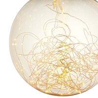 Fairy Amber Glass Globe Ceiling Light Pendant Chandelier