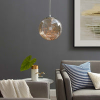 Fairy Amber Glass Globe Ceiling Light Pendant Chandelier