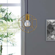 Pique Gold Metal Ceiling Fixture