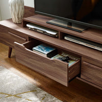 Omnistand Entertainment Center in Walnut Gray