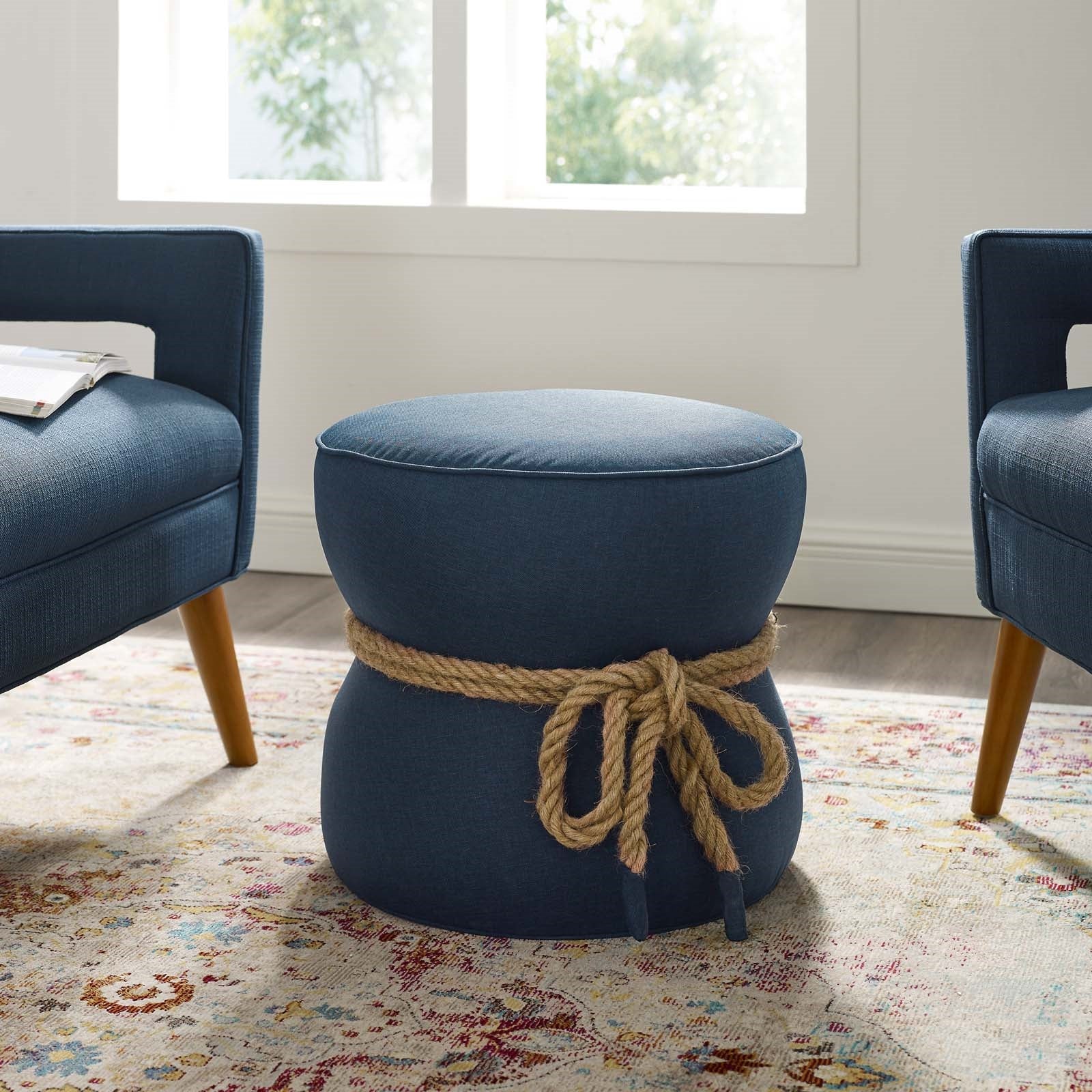 Beat Upholstered Fabric Ottoman