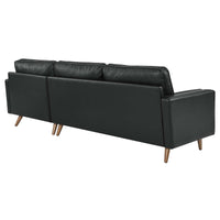 Valour 98" Leather Sectional Sofa