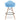 Eiffel Counter Stool With Arms, Blue