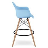  Pyramid Plastic Counter Stool with Arms