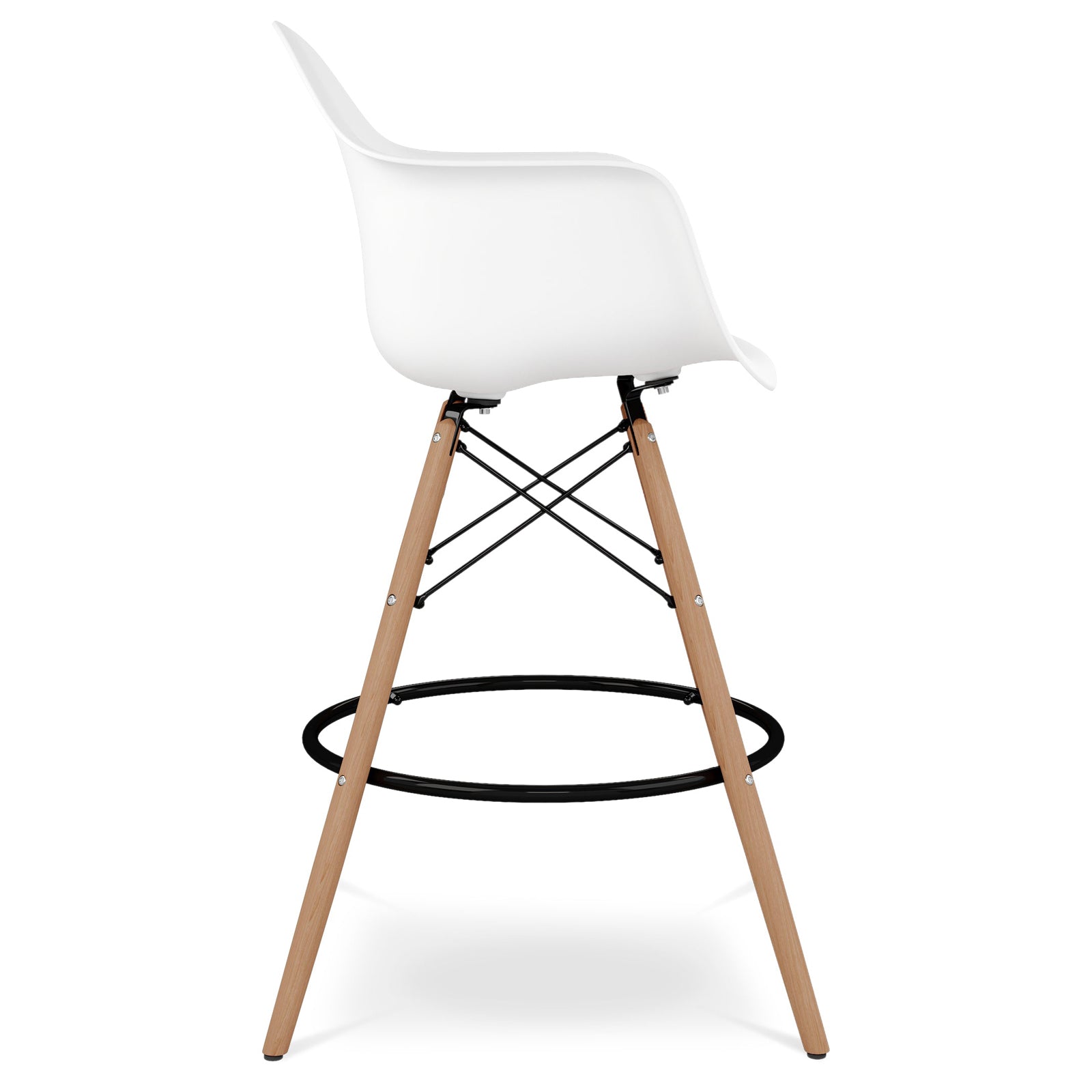  Pyramid Plastic Counter Stool with Arms