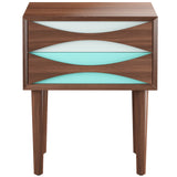 Arne Vodder 2 Drawer Nightstand, Walnut