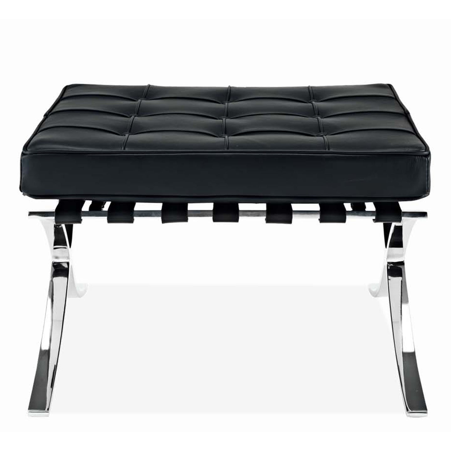 Barcelona Stool Black Italian Leather