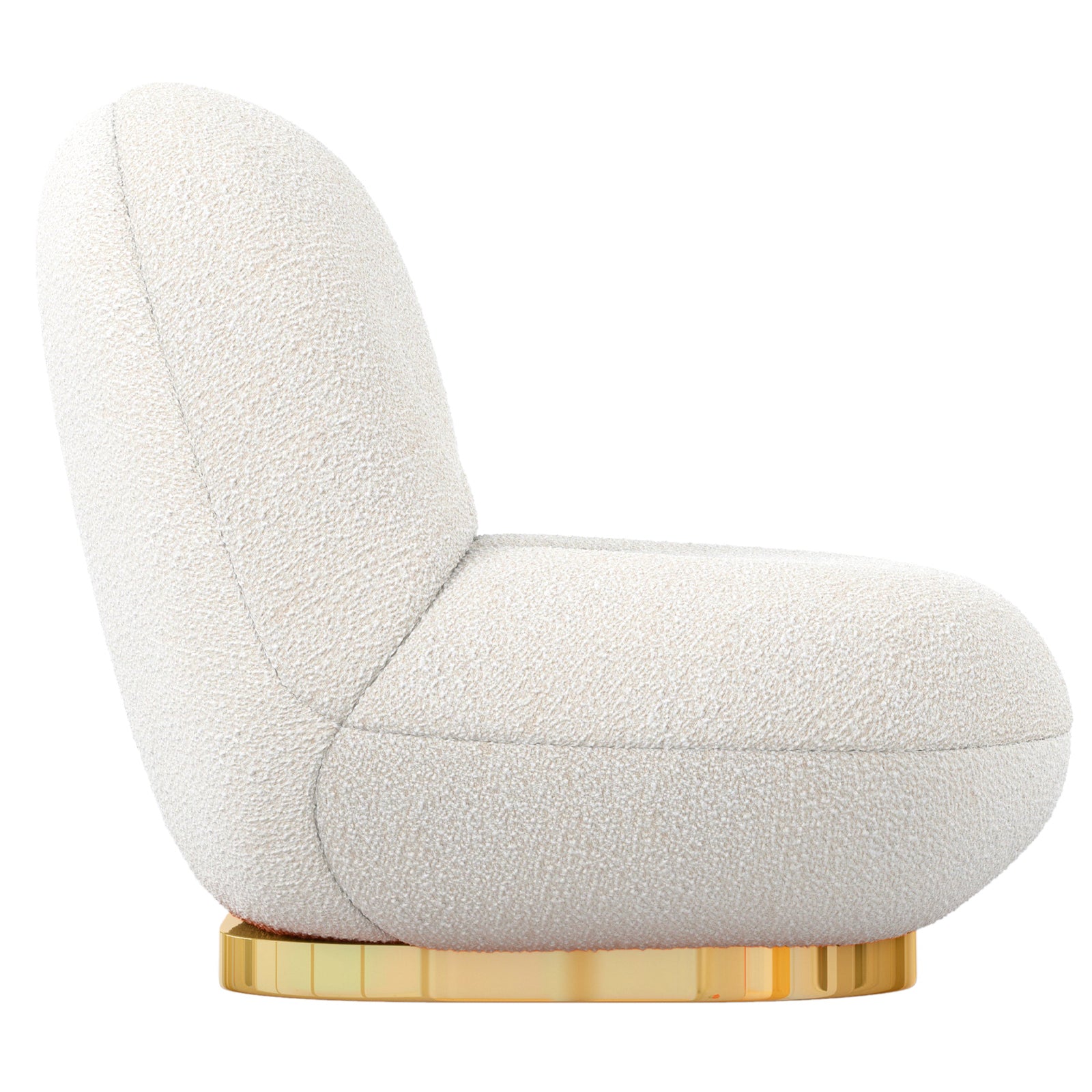 Breeze Boucle Chair Gold