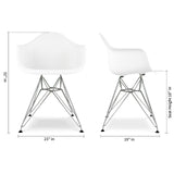 Eiffel Armchair - Metal Legs