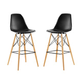 Eiffel Bar Stool, Black 2 pack