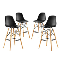 Eiffel Bar Stool, Black 4 pack