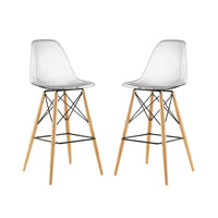 Eiffel Bar Stool, Clear 2 pack