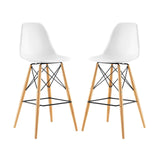 Eiffel Bar Stool, White 2 pack