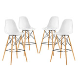 Eiffel Bar Stool, White 4 pack