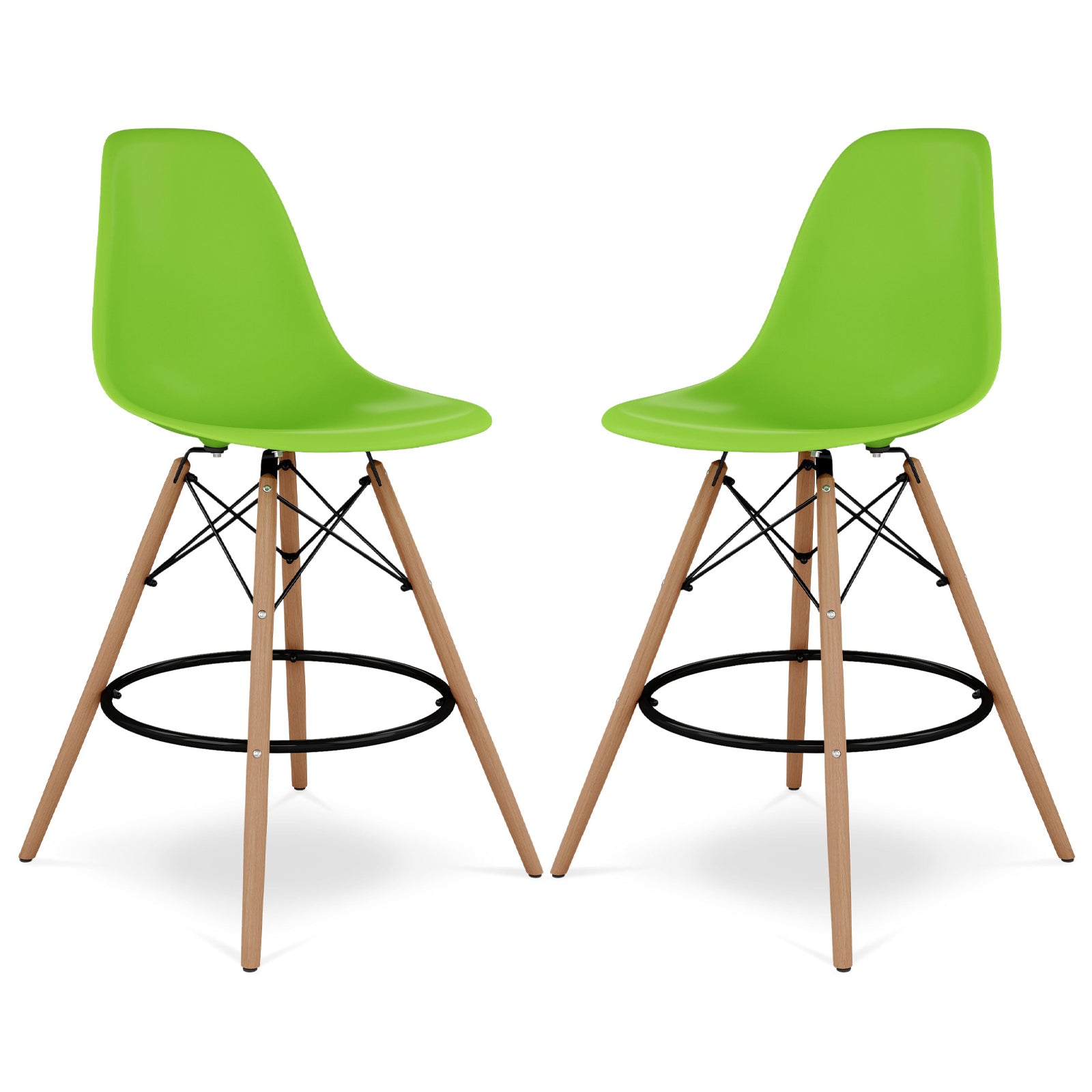 Eiffel Counter Stool With Wooden Dowel Legs