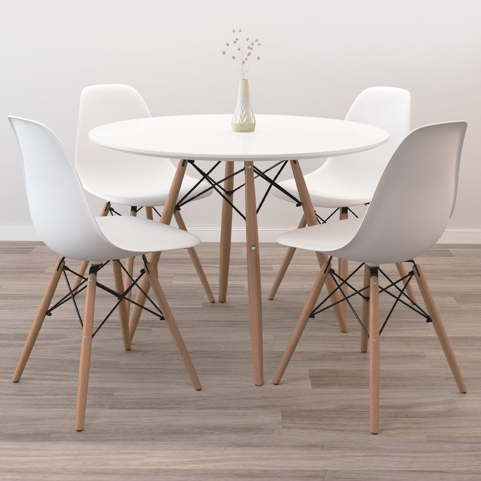 Eiffel Table Set - Wood Legs