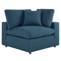 Feather 4 Seater Sofa, Azure