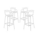 Master Bar Stool White Set